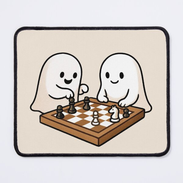 Item preview, Cute Ghosts Playing Chess – Kawaii Halloween designed and sold by Myra365Art.