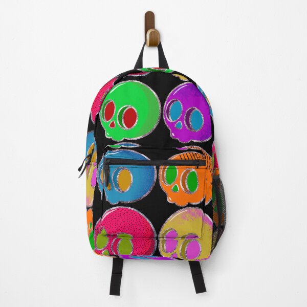 Item preview, Neon Glitter Skull Sticker Pack – Creepy Cute Halloween Vibes designed and sold by Soft rot studio.