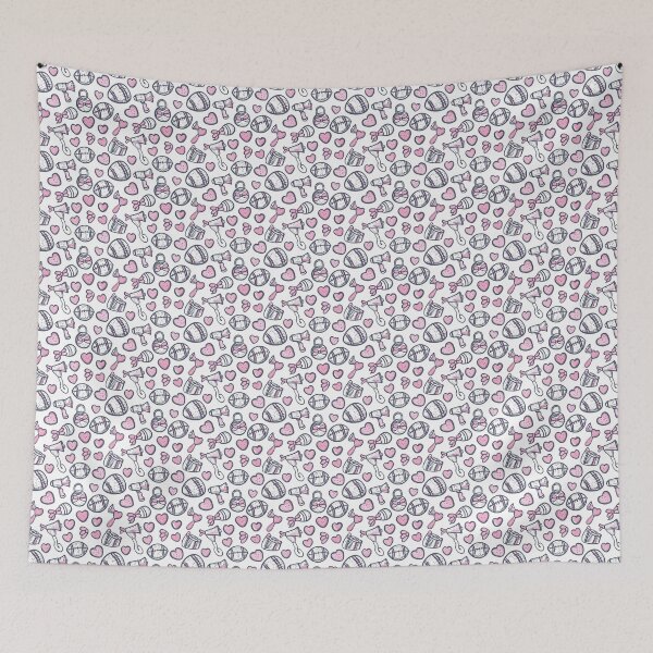 Item preview, Girly Football and Cheer Bow Seamless Pattern designed and sold by ArgentoArt.