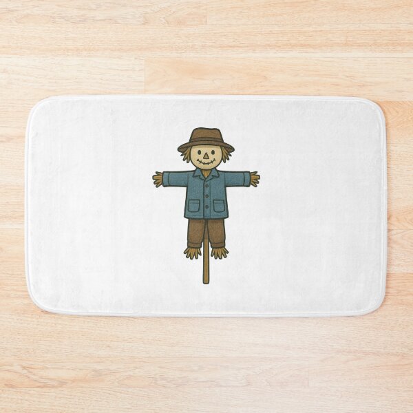 Item preview, Scarecrow Illustration – Rustic Autumn Farmyard Decor Art designed and sold by Vendeloc.