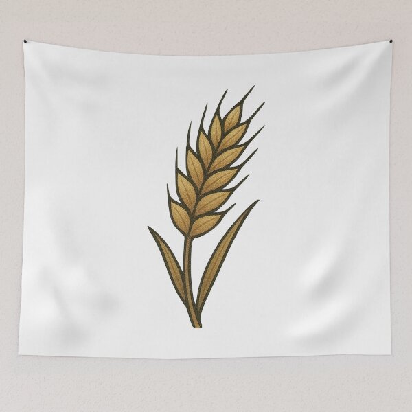 Item preview, Wheat Illustration – Golden Grain Harvest Farm Field Art designed and sold by Vendeloc.