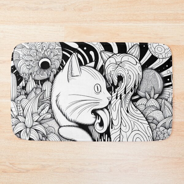 Item preview, Trippy Cats – Psychedelic Cat Art with a Cozy Twist designed and sold by A Cozy Bundle.