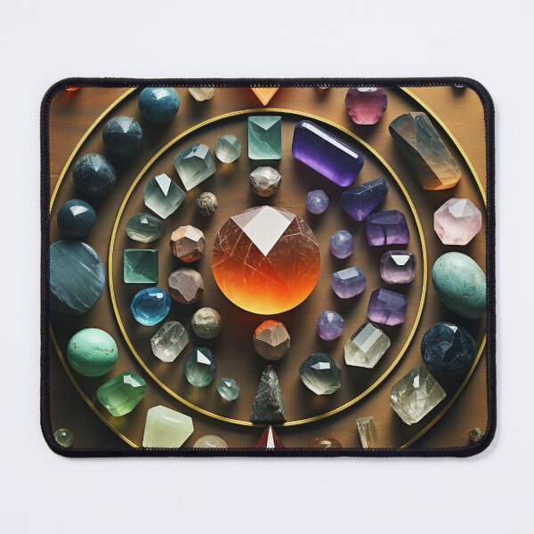 Item preview, gemstone grid collection using golden proportion designed and sold by EarthenEmbers.