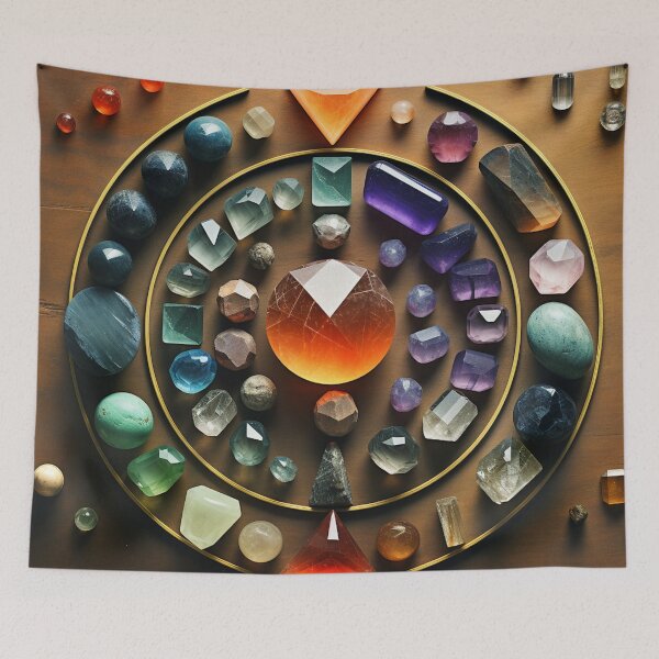 Item preview, gemstone grid collection using golden proportion designed and sold by EarthenEmbers.