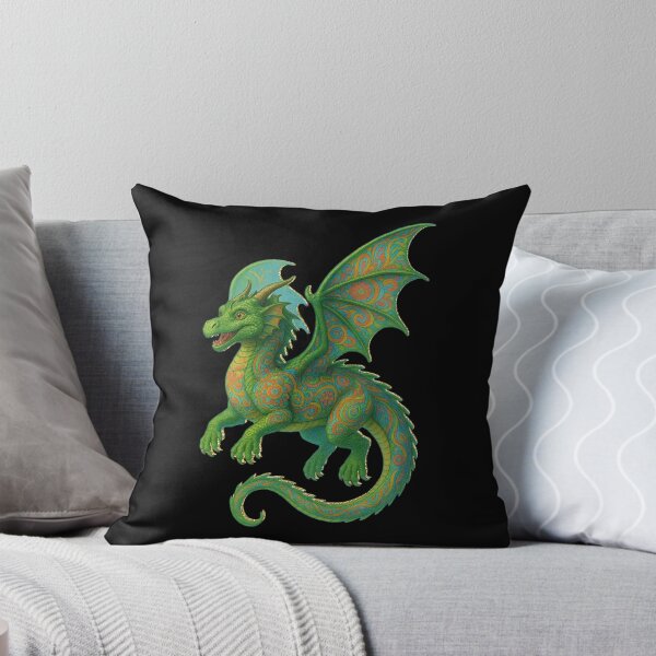 Item preview, Psychedelic Paisley Dragon designed and sold by Kristina Gale.