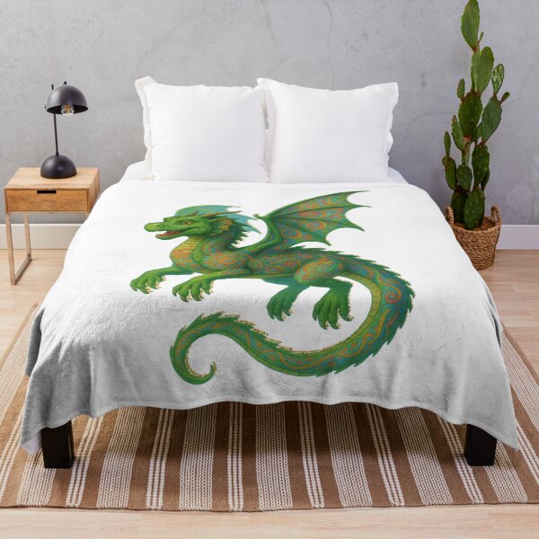 Item preview, Psychedelic Paisley Dragon designed and sold by Kristina Gale.