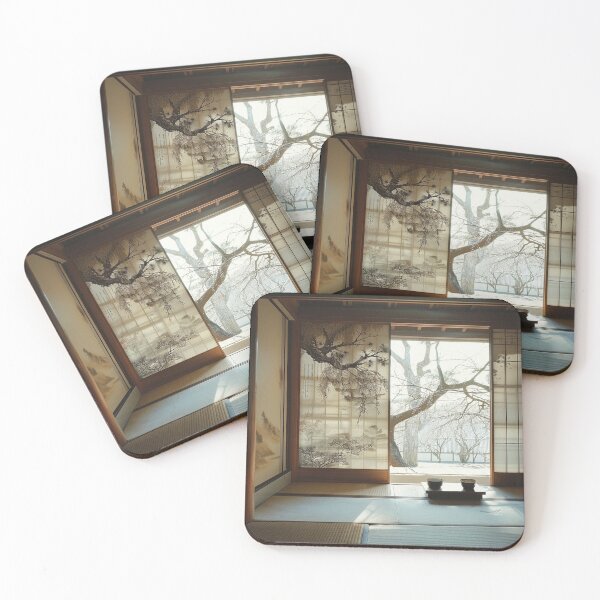 Item preview, Japanese Tea Room with Winter Garden View designed and sold by ArgentoArt.