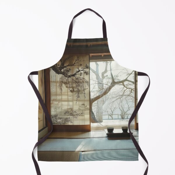 Item preview, Japanese Tea Room with Winter Garden View designed and sold by ArgentoArt.