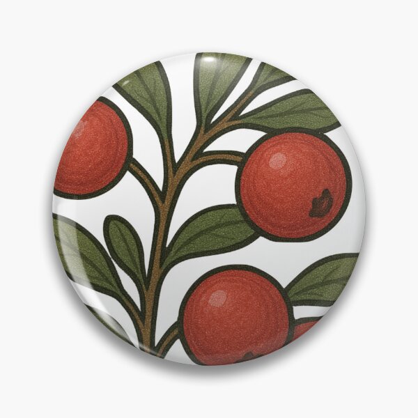 Item preview, Cranberry Illustration – Festive Red Winter Berry Botanical Art designed and sold by Vendeloc.