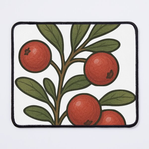 Item preview, Cranberry Illustration – Festive Red Winter Berry Botanical Art designed and sold by Vendeloc.
