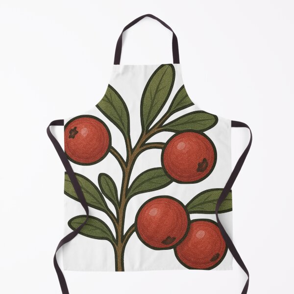 Item preview, Cranberry Illustration – Festive Red Winter Berry Botanical Art designed and sold by Vendeloc.