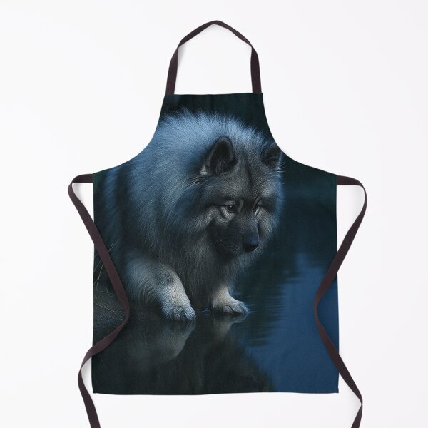Item preview, Keeshond by the Reflecting Pond, Evening designed and sold by The Keeshond Shop .
