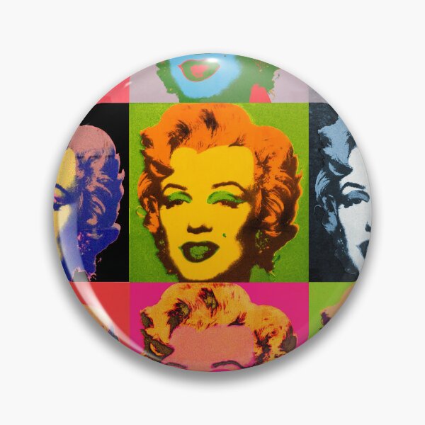 Item preview, Marilyn Monroe Diptych based on Andy Warhol. A grid of colorful and monochrome portraits of Marilyn Monroe, showcasing his signature pop art style. designed and sold by mirrorimages.