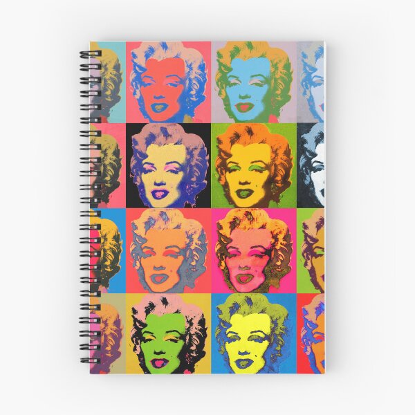 Item preview, Marilyn Monroe Diptych based on Andy Warhol. A grid of colorful and monochrome portraits of Marilyn Monroe, showcasing his signature pop art style. designed and sold by mirrorimages.