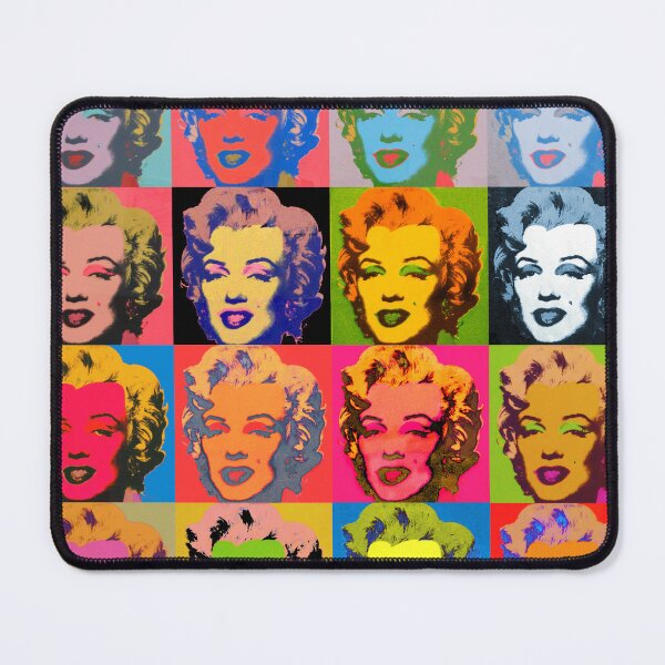 Item preview, Marilyn Monroe Diptych based on Andy Warhol. A grid of colorful and monochrome portraits of Marilyn Monroe, showcasing his signature pop art style. designed and sold by mirrorimages.
