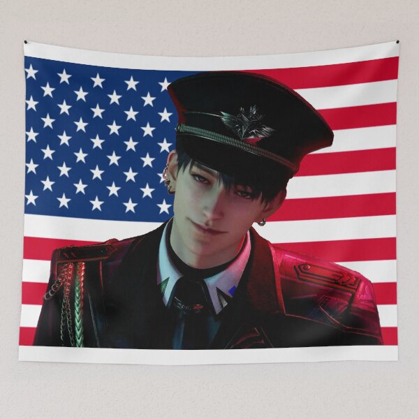 Item preview, Love and Deepspace - Caleb Xia alternate American Flag designed and sold by BabyCherubz.