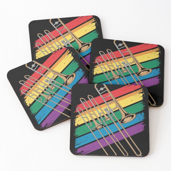 Item preview, LGBTQ+ Gay Trombonist Pride Month A Cool Trombone designed and sold by sheenmi.