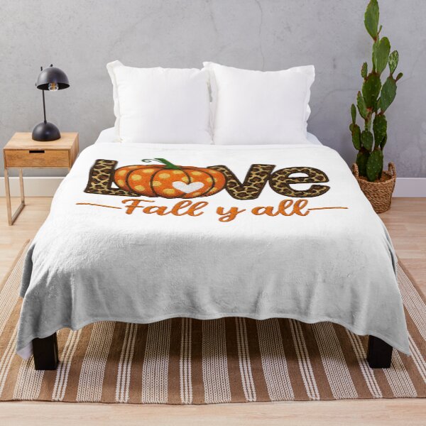 Item preview, LOVE Fall Y’all Embroidered Style with Pumpkin and Leopard Print Fall Vibes designed and sold by tigger shop.