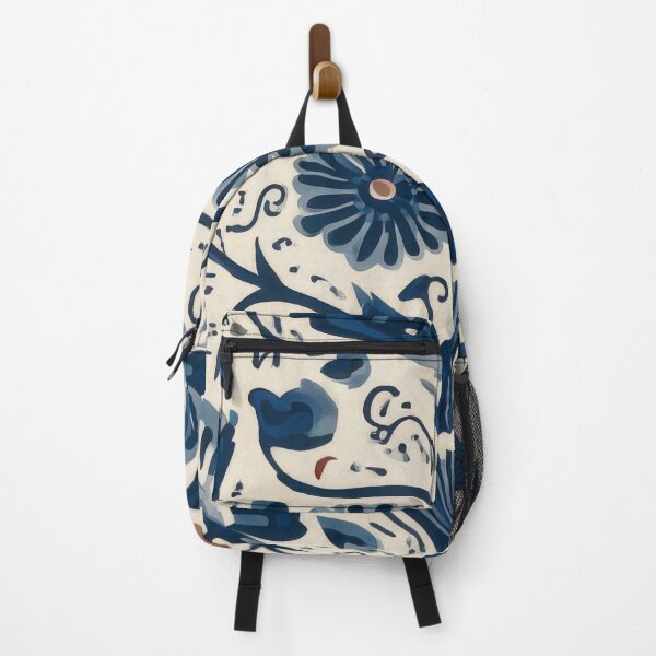 Item preview, Casa Nuno Style Blue and White Floral Round Design designed and sold by dawnleblanc55.