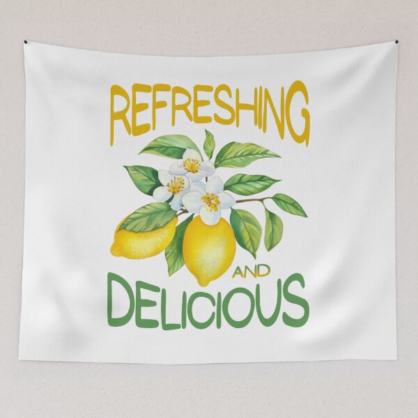 Item preview, Refreshing and Delicious Lemon Watercolor Art with Fresh Yellow Citrus Theme designed and sold by tigger shop.