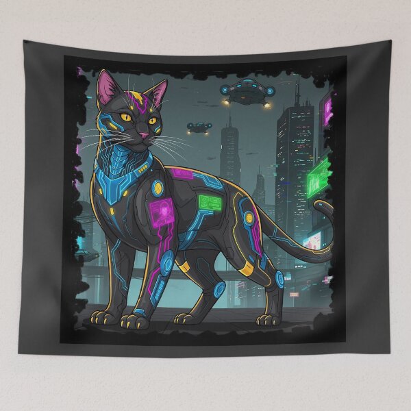 Item preview, Cyber Cat 2 designed and sold by RitualRebel.