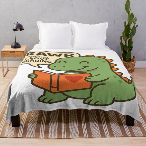 Item preview, RAWR Means I Love Reading – Cute Dinosaur Book Design designed and sold by Rajasekar.