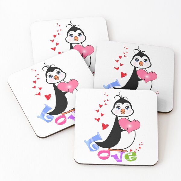Item preview, Cute penguin holding heart  designed and sold by Shirley cute art .