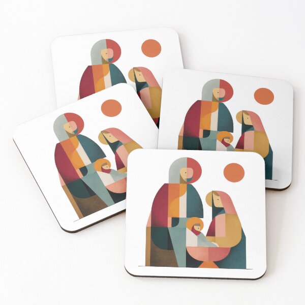 Item preview, Colorful Minimalist Abstract Nativity Scene designed and sold by dawnleblanc55.