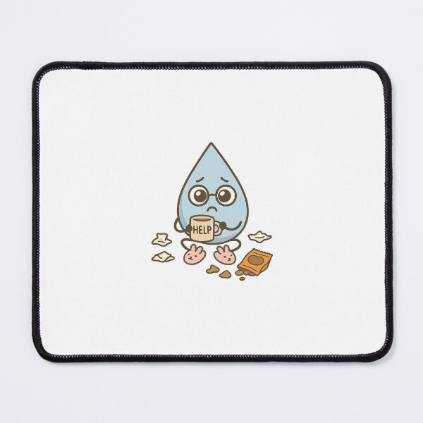 Item preview, Caffeine Crisis - Crying in Slippers Cartoon Design designed and sold by hYetzirah.