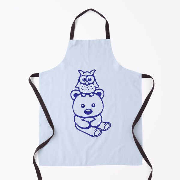 Artikelvorschau, Bär Teddy Eule Kopf 2 Freunde Vogel Team Niedlich Sitzend entworfen und verkauft von shirt-o-mat.