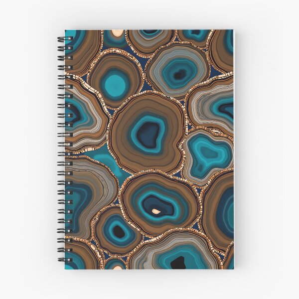 Item preview, Teal and Brown Agate Geode Pattern – Abstract Gemstone Texture for Home Decor, Apparel, and Accessories designed and sold by SurfaceCraft Studio.