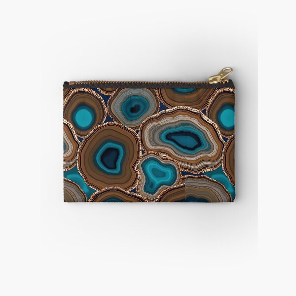 Item preview, Teal and Brown Agate Geode Pattern – Abstract Gemstone Texture for Home Decor, Apparel, and Accessories designed and sold by SurfaceCraft Studio.