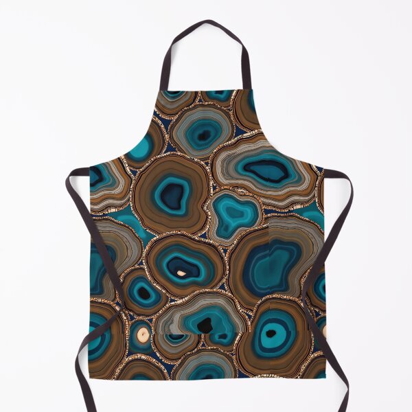 Item preview, Teal and Brown Agate Geode Pattern – Abstract Gemstone Texture for Home Decor, Apparel, and Accessories designed and sold by SurfaceCraft Studio.