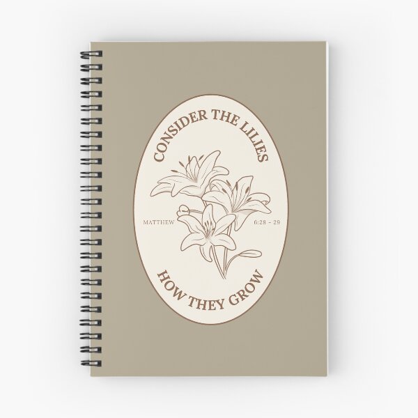 Item preview, Consider the lilies (Brown) designed and sold by Faith Scribbles & Designs.