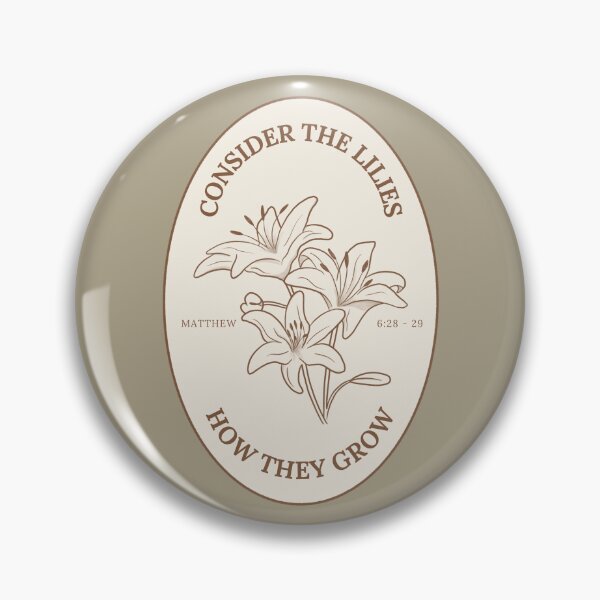 Item preview, Consider the lilies (Brown) designed and sold by Faith Scribbles & Designs.