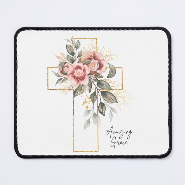 Item preview, Amazing Grace - Floral Cross designed and sold by GraceNoted.