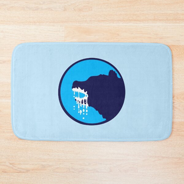 Item preview, Grizzly Bear Drooling Spit Aggressive Dangerous Round Silhouette Logo designed and sold by shirt-o-mat.