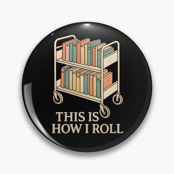 Item preview, Librarian - This is How I Roll - A Library Cart designed and sold by EstelleStar.