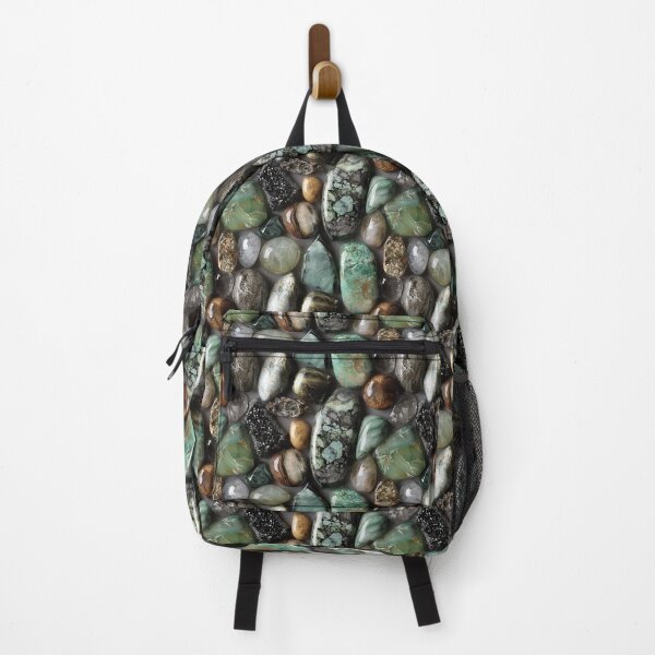 Item preview, tumbled gemstone collection in earthy light greens designed and sold by EarthenEmbers.