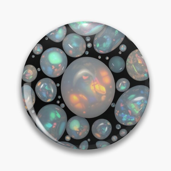 Item preview, Opal Gemstone Pattern – Iridescent Crystal Sphere Design for Jewelry Lovers, Home Decor, and Accessories designed and sold by SurfaceCraft Studio.