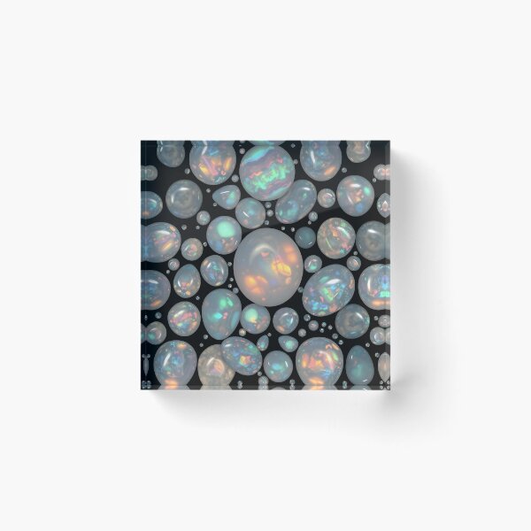 Item preview, Opal Gemstone Pattern – Iridescent Crystal Sphere Design for Jewelry Lovers, Home Decor, and Accessories designed and sold by SurfaceCraft Studio.