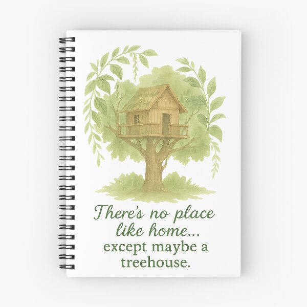 Item preview, There’s No Place Like Home… Except Maybe a Treehouse – Watercolor Treehouse Design designed and sold by Zippitydodads.
