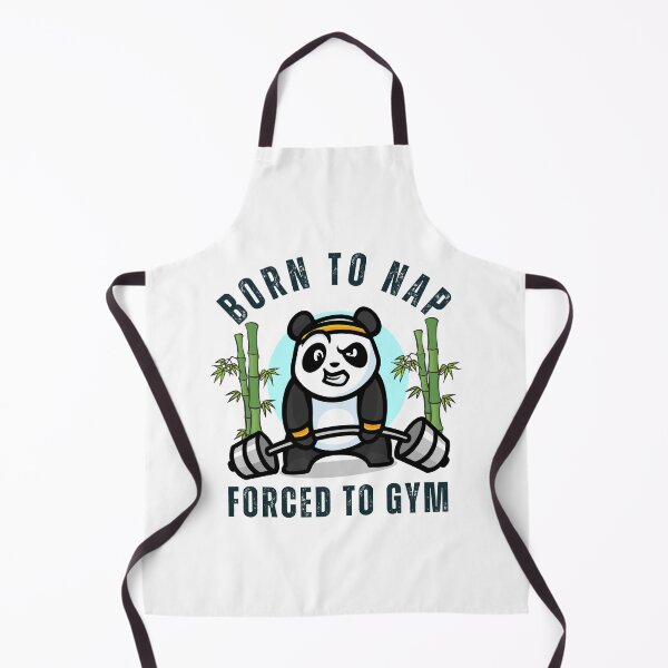 Item preview, Born to Nap Forced to Gym Panda Lifting Weights designed and sold by yuki-hana.