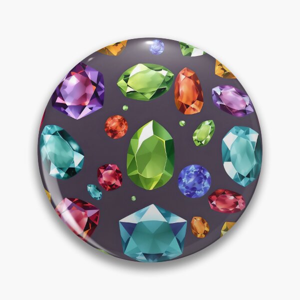 Item preview, Colorful Gemstone Pattern – Vibrant Jewel Design for Jewelry Lovers, Home Decor, and Fashion Accessories designed and sold by SurfaceCraft Studio.