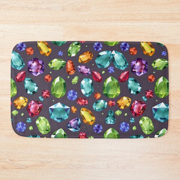 Item preview, Colorful Gemstone Pattern – Vibrant Jewel Design for Jewelry Lovers, Home Decor, and Fashion Accessories designed and sold by SurfaceCraft Studio.