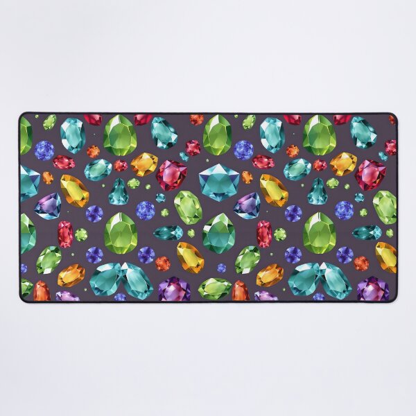 Item preview, Colorful Gemstone Pattern – Vibrant Jewel Design for Jewelry Lovers, Home Decor, and Fashion Accessories designed and sold by SurfaceCraft Studio.