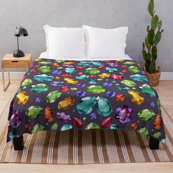 Item preview, Colorful Gemstone Pattern – Vibrant Jewel Design for Jewelry Lovers, Home Decor, and Fashion Accessories designed and sold by SurfaceCraft Studio.
