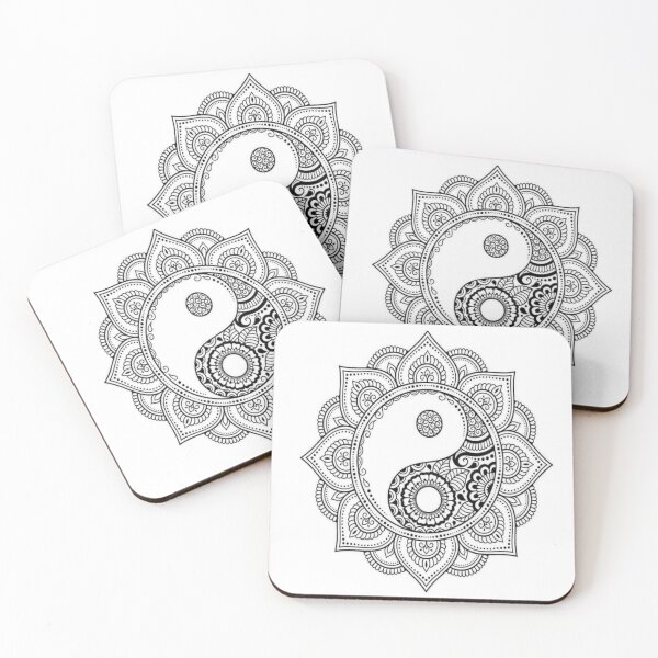 Artikelvorschau, Ying Yang Rangoli entworfen und verkauft von Staze-Fashion.