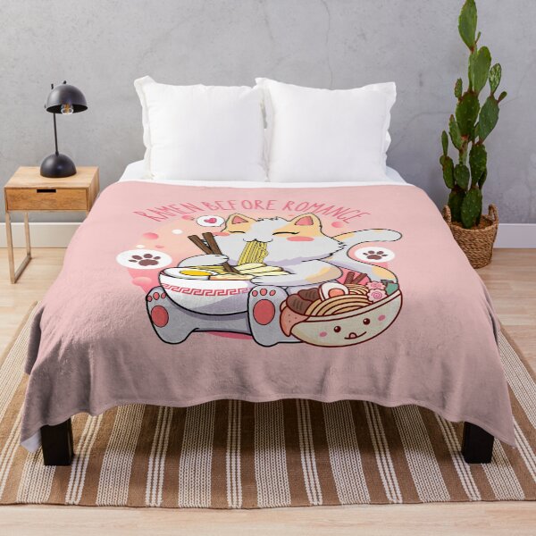 Item preview, Ramen Before Romance Cute Cat Eating Noodles designed and sold by yuki-hana.
