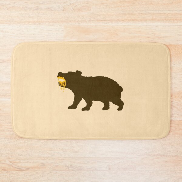 Item preview, Grizzly Bear Honey Drooling Spit Dangerous Silhouette Logo designed and sold by shirt-o-mat.